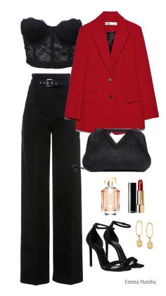 #nightout #date #classyoutfit #sexy #redblazer #hot Christmas Blazer Outfit, Red Blazer Outfit Casual, Christmas Outfit Fancy, Christmas Work Party Outfit, Red Trousers Outfit, Sparkly Party Dresses, Classy Party Outfit, Red Blazer Outfit, Christmas Blazer