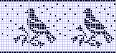 a cross stitch pattern with two people riding bikes on the same bike path as shown in black and white