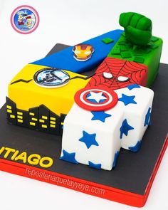 Marvel Birthday Cake, 4de Verjaardag, Spiderman Birthday Cake, Marvel Party, Avenger Birthday Party