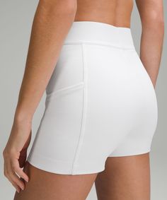 Wear These Sleek, Sweat-Wicking Shorts On Their Own Or Layer Them Under A Tennis Skirt Or Dress As An Inner-Short To Keep Cool And Covered As You Rule The Court. Designed For Tennis. This Colour Is Lined For Coverage. Low-Profile Elastic Waistband Stays Hidden Under Layers. Side Drop-In Pockets. Silicone Grippers On The Hem Prevent Ride-Up. | Luxtreme High-Rise Tennis Short 3.5" Lululemon Bags, Lululemon Skirt, Tennis Shop, Tennis Shorts, Shorts Lululemon, Leg Work, Skirt Short, Keep Cool, Back Women