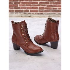 Category:Boots; Upper Materials:PU; Lining Materials:Synthetic Leather; Embellishment:Lace-up; Season:Spring,Fall,Winter; Heel Type:Chunky Heel; Shaft Circumference:8-10; Gender:Women's; Size Suggestion:standard size, select your usual size; Toe Shape:Round Toe; Type:Booties Ankle Boots; Style:Vintage,Elegant; Outsole Materials:Rubber; Occasion:Daily,Work; Closure Type:Lace-up; Pattern:Paisley; Listing Date:08/10/2024; Production mode:External procurement; 2024 Trends:Retro,Button Boots; Size ch Cheap Ankle Boots, Button Boots, Victorian Boots, Lace Ankle Boots, Elegant Boots, Fall Boots, Dark Autumn, Boots Style, Lace Up Booties