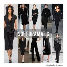 Soft Dramatic Athleisure, Soft Dramatic Capsule Wardrobe, Soft Dramatic Style, Olga Brylińska, Diva Chic, Style Categories, Soft Classic Kibbe, Felicia Hardy, Goddess Style