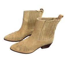 Suede Cowboy Boots In Camel. Suede Cowboy Boots, H&m Shoes, H&m Women, Suede Boots, Cowboy Boots, Boots Booties, Bootie Boots, Camel, Ankle Boots