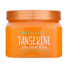 Reveal youthful, vibrant skin with the bright, citrusy scent of Tangerine! Made with Sugar, Shea Butter, Vitamin C, and Salicylic Acid to leave skin feeling nourished and smelling delicious. Tangerine Shea Sugar Scrub is a citrusy indulgence featuring notes of juicy tangerine, grapefruit, and orange with a hint of sandalwood. Tree Hut Sugar Scrubs remove dull, dead skin with gentle exfoliation and are paraben-free, vegan, sulfate-free, alcohol-free, contain no formaldehyde donors, and have a no- Bath Scrub, Orange Gifts, Tree Hut Body Wash, Preppy Tree Hut Scrub, Fall Tree Hut Scrub, Rare Tree Hut Scrubs, Tree Hunt Body Scrub Collection