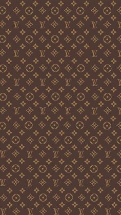 an image of a brown wallpaper with monograms on it