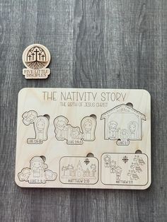 the nativity story wooden stamp set