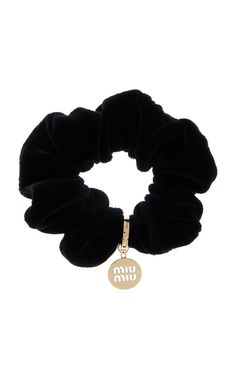 Find MIU MIU Velvet Hair Scunchie Os on Editorialist. Miu Miu has served as Miuccia Prada's outlet to showcase her more playful side — without compromising elegance or style.This hair scrunchie is crafted from plush velvet and features a gold-tone moniker charm set on a hinged clasp that can be removed if so desired. Hair Accessories Luxury, Miu Miu Hair Accessories, Hair Scunchie, Prada Outlet, Luxury Hair Accessories, Beauty Water, Velvet Hair, Miuccia Prada, Fancy Jewellery