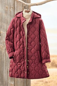 Our wonderfully packable coat, now with a longer length and slightly heavier fill for extra warmth. Snap-and-zip closure, with a chill-chaser stand neck, removable hood and side snaps for comfortable sitting. Midweight at 19.5 oz. Plus Size Coats For Women Winter, Warm Coats For Women Winter, Womens Coats Winter, Short Jean Skirt, Jean Jacket Vest, Stand Neck, Over 60 Fashion, Womens Coats, 60 Fashion