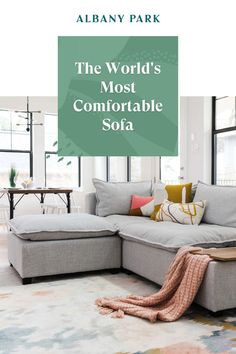 the world's most comfortable sofa is in this living room