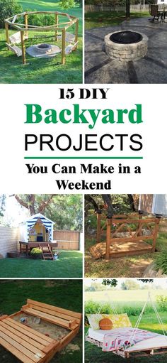 backyard projects you can make in a weekend