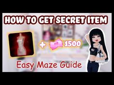 an image of a woman's body and the text how to get secret item