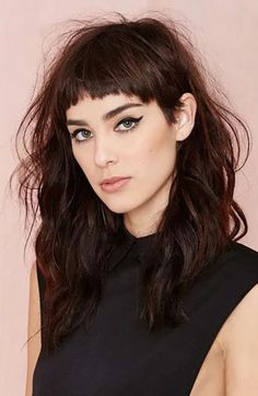 Hairstyles With Short Bangs, Baby Bangs Long Hair, Woman Hairstyles, Bangs Hairstyles, Long Layered Haircuts, Edgy Hair, Long Hair With Bangs, Long Layered Hair