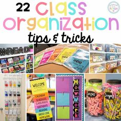 there are many different ways to organize your classroom with these tips and tricks for organizing