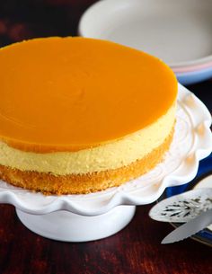 a cake sitting on top of a white plate