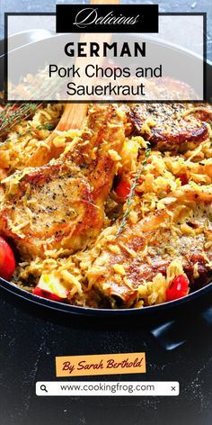 a pan filled with food on top of a table