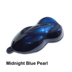 a close up of a computer mouse on a white background with the words midnight blue pearl