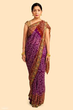 Indian woman in a traditional saree mockup | premium image by rawpixel.com / McKinsey