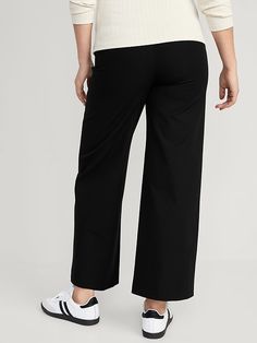 Maternity Full-Panel Pixie Wide Leg Pants | Old Navy Wide Leg Maternity Pants, Old Navy Maternity, Maternity Pants, Jack Black, Leg Pants, Wide Leg Pants, Old Navy, Wide Leg, Navy