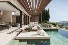 Studios Architecture, Luxury Pool, Outdoor Living Room, Villa Design, Pool Ideas, Outdoor Design, Backyard Pool