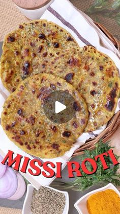 Chef Amrita Raichand on Instagram: "Ek punjabi ke haath ki MISSI ROTI aapne kabhi try ki hai?? If not, don’t worry i’ve got you covered with  Lthe YUMMIEST recipe😋 Adding my secret ingredient made this Missi Roti so much more tastier and the BEST you’ll make💫  Missi Roti  Ingredients: Atta (whole wheat flour) – ½ cup Besan (gram flour) – ½ cup Onion – 2 tbsp (finely chopped) Coriander leaves – 2 tbsp (finely chopped) Green chilli – 1 tsp (finely chopped) Salt – 1 tsp Kasoori methi (dried fenugreek leaves) – 1 tsp Ajwain (carom seeds) – ½ tsp Turmeric powder – ½ tsp Cooked dal (lentils) – 1 cup Oil – 2 tsp  Method: -In a mixing bowl or parat, combine all ingredients. Knead into a soft, smooth dough. -Take a small portion of dough, shape it into a ball, and roll it into a thick roti. Use d Missi Roti Recipe, Soft Roti Recipe, Kasoori Methi, Missi Roti, Carom Seeds, Fenugreek Leaves, Indian Bread, Gram Flour