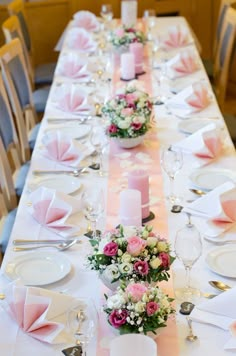 … Table Rose, Marriage Dress, Wedding Table Decorations, Long Table, Bridal Shower Decorations, Pink Wedding, Handmade Home, Chic Wedding