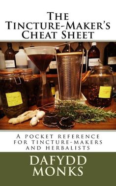 the tincture - maker's chat sheet by dawdd monks, david