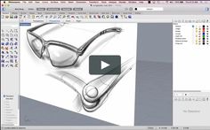 a computer screen with an animated image of glasses on it and the text, how to draw 3d glasses in photoshop