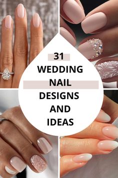 wedding nail designs and ideas that are perfect for the bride to have on their nails