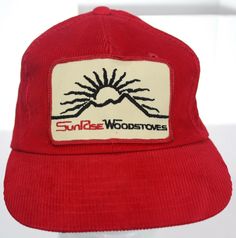 Vintage Sunrise Woodstoves Patch Front Corduroy Hat Snapback Cap - Red Vintage Sunrise Woodstoves Patch Front Corduroy Hat Snapback Cap - Red Vintage Sunrise Woodstoves Patch Front Corduroy Hat Snapback Cap - Red Snapback Cap Yupoong & Co., LTD. 100% Cotton Made in Korea SIZE: Adult One Size Fits All Adjustable BRAND: Yupoong COLOR: Red MATERIAL: Cotton CONDITION: Excellent Used Condition View pictures closely for best details on condition. See below for more information about item conditions. S Vintage Red Cotton Hat, Red Vintage Cotton Hat, Vintage Red Outdoor Hat, Red Vintage Outdoor Hat, Vintage Red Snapback Hat For Outdoor, Vintage Hat With Logo Patch And Flat Brim, Vintage Hat With Logo Patch Flat Brim, Vintage Flat Brim Hat With Logo Patch, Vintage Red Trucker Hat For Outdoor