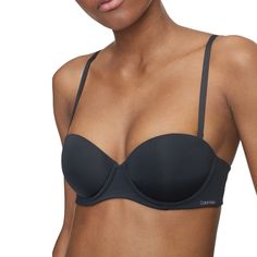 The most comfortable strapless silhouette, this minimalist and sleek Calvin Klein bra features push-up styling in smoothing, lightweight microfiber. Designed with convertible, detachable straps for multiway wear and added versatility, this women's Calvin Klein bra is a wardrobe must-have.Click on this INTIMATES & SLEEPWEAR Guide to find the perfect fit and more! Strapless silhouette Convertible, detachable straps Push-up padded cups with versatile plunge styling High elastane wing liner for a se Strapless Push Up Bra, Wing Liner, 36dd Bra, Calvin Klein Bra, Plus Size Bra, Push Up Bra, Womens Calvin Klein, Up Styles, Bra Sizes