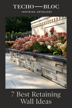 the front cover of techo - bloc's best retaining wall ideas