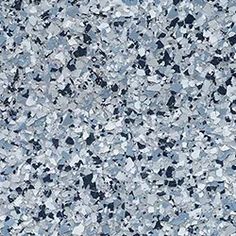 an image of blue and white granite textured with black dots on the bottom half