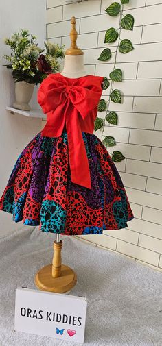 Latest Children Ankara Gown, Ankara Dress For Kids, Latest Ankara Dress Designs, Ankara Flare Gown Styles, Children Ankara Gowns, Ankara Flare Dress, Birthday Dress Summer, Ankara Print Dress, Latest Ankara Dresses