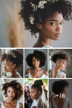 an image of a woman with curly hair and flowers in her hair, showing how to style