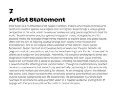 an article about the artist statement