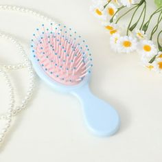 Mini Brush Hairbrush For Kids Girls Wet Little Travel Mini Hair Brush Detangling Soft Bristles Hair Brush For Most Hair Types Smoothing With Ease Knots Features: LIGHTWEIGHT TO CARRY - Our detangler brush is lightweight to hold and easy to carry. It is made of improved resin material, which is lighter than other brushes on the market. You can put this petites-sized brush easily into your purse for detangling on this go. HEALTH HAIR CARE: - The quality detangler brush comes with soft round bristl Mini Hair Brush, Calender Ideas, Detangler Brush, Health Hair, Mini Brush, Travel Hairstyles, Detangling Hair Brush, Detangling Brush, Wet Brush