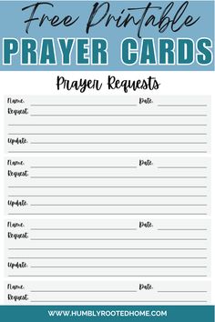 the free printable prayer cards for praying