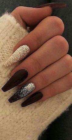 Coffin Nails Matte, New Nail Designs, Her Nails, Acrylic Designs, Simple Nail Designs