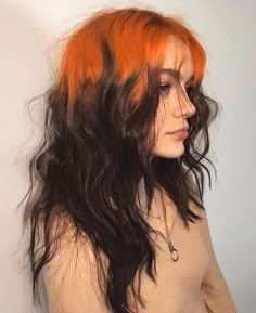 Head Art, Hair Idea, Hair Reference, Hair Stuff, Orange Hair, Hair Game