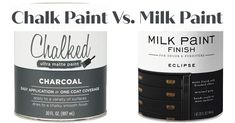 two cans of chalk paint next to each other