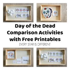 the day of the dead companion activities with free printables for every star is different