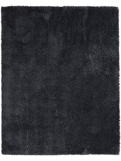 a black rug on a white background