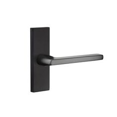 an image of a black door handle on a white background