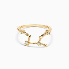 Find our delicate and charming Constellation ring. Be one with the stars with this personalized astrology zodiac ring. Cute little stars adorn the constellation at the front of the ring.- Gold plating over brass- Cubic zirconia- Available in Yellow Gold and White GoldPair it with the coordinating Constellation Necklace and Constellation Bracelet. Taurus Ring, Scorpio Ring, Constellation Bracelet, Constellation Ring, Zodiac Rings, Constellation Necklace, Zodiac Necklace, Initial Pendant Necklace, Zodiac Constellations