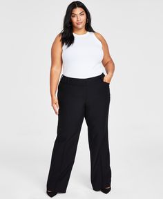 in stock Petite Plus Size, Slacks For Women, Plus Size Designers, Bootcut Pants, Dress Slacks, Plus Size Pants, Maternity Shops, Plus Dresses, Reason Why