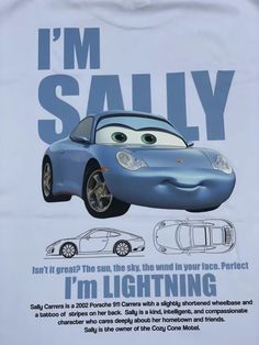 an advertisement for the new cars movie, i'm salliy is shown