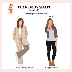 Tailored Long Blazer Pear Body Shape Outfit, Short Torso Outfits, Crop Blazer Outfit, The Concept Wardrobe, Concept Wardrobe