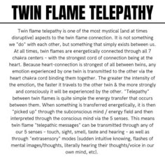 an article about twin flame telepathy