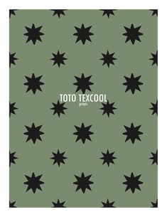 black stars on a green background with the words toto texcool