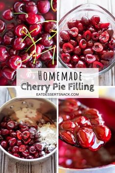 homemade cherry pie filling recipe with cherries